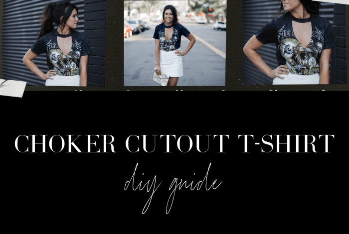 Shirt choker diy easy neck use abeautifulmess