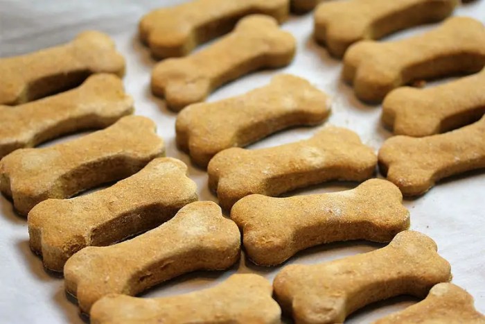 Peanut butter and pumpkin dog treats