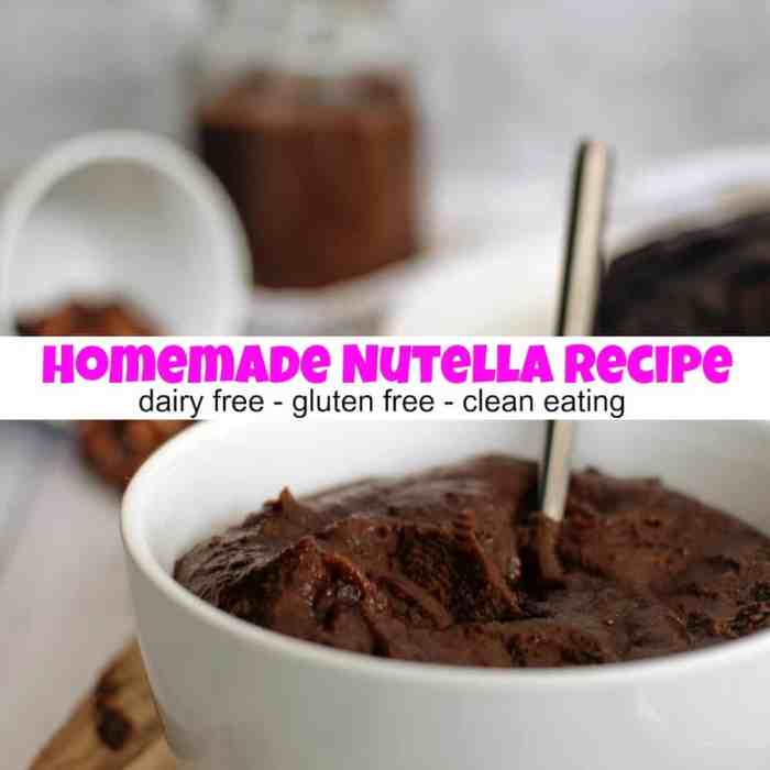 Homemade nutella no dairy or added sugar