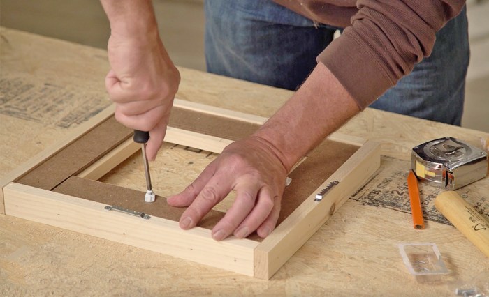 Build a custom frame no power tools required