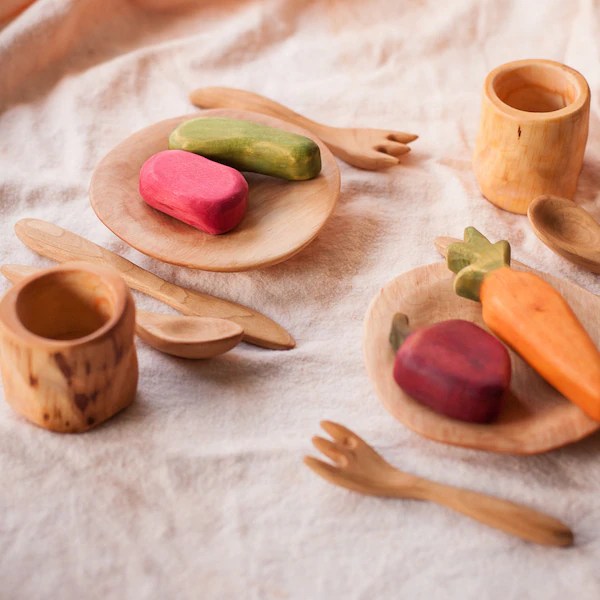 Wooden play food diy