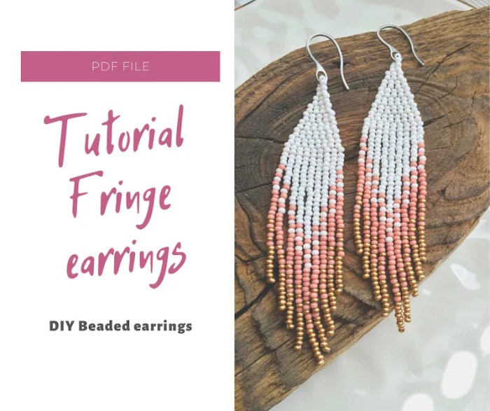 Diy seed bead earrings