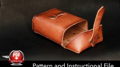 Leather pouches for kids diy