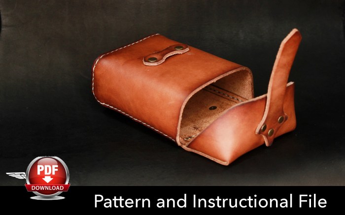 Leather pouches for kids diy