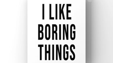 I like boring things print