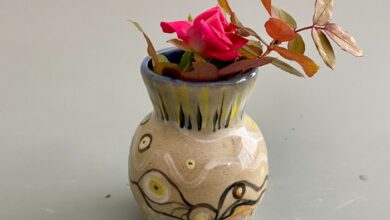 Vases pottery vase pratt unique