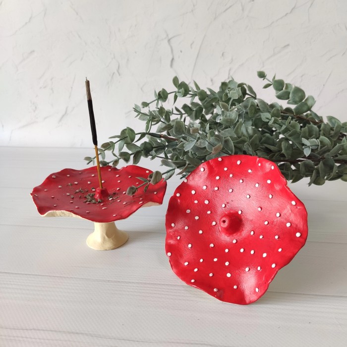 Terrazzo style clay incense holder