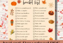 Elsies autumn bucket list