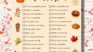 Elsies autumn bucket list