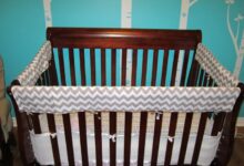 Padded crib rail cover diy