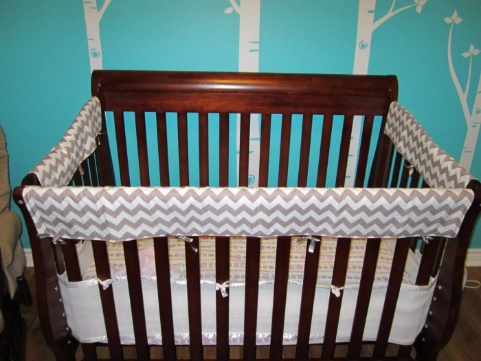 Padded crib rail cover diy