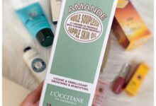 Loccitane almond collection for firmer hydrated and smoothed skin