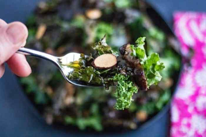 Kale miso vinaigrette