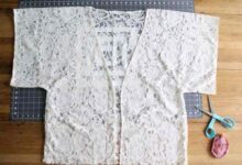 How to sew a lace kimono