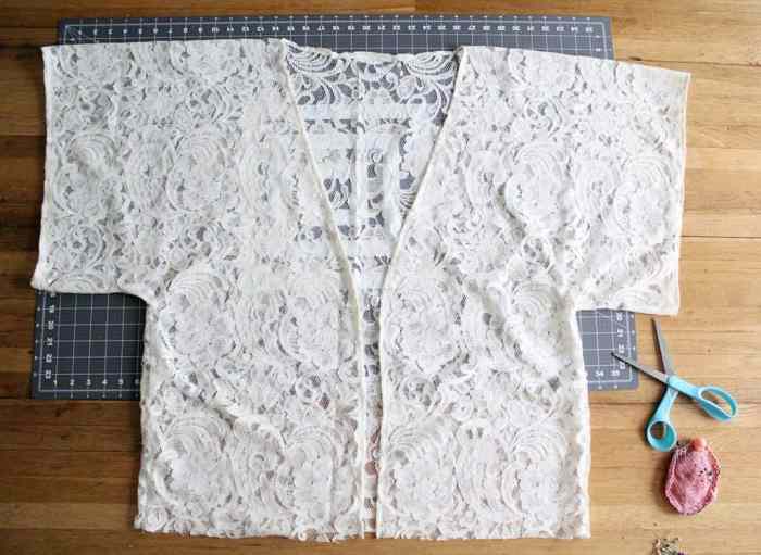 How to sew a lace kimono