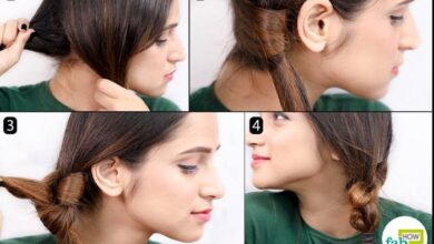 Festival ready knotted ponytail