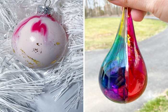 Make your own diamond ornament