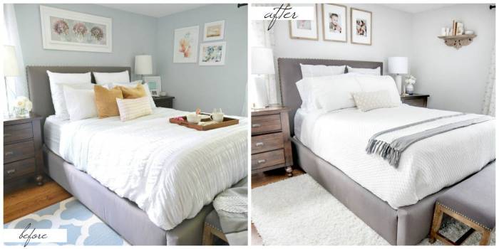 Keelys bedroom makeover before after