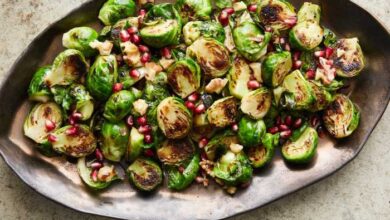 Sprouts brussel pomegranates oranges brussels