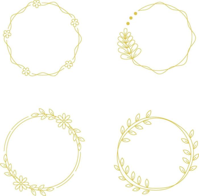 Simple stylish circle frames