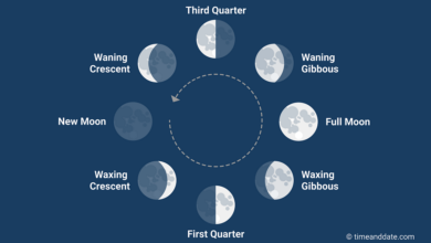 Clay phases of the moon garland