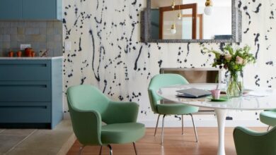 Progress report dining room wallpaper