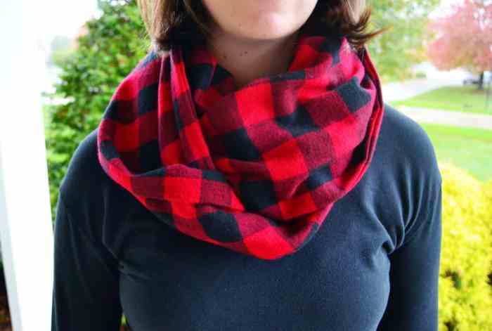 How to sew an infinity scarf