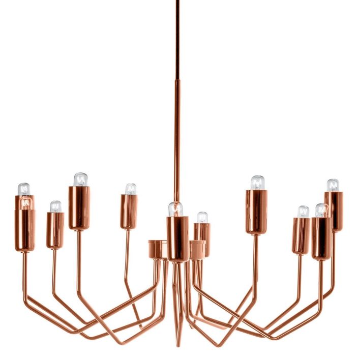 Our restyled copper chandelier