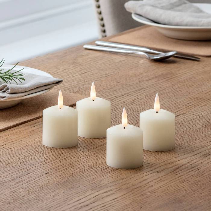 Tin punched votive candles