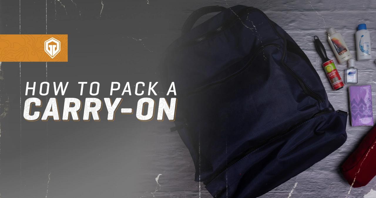 Tips for packing a carry on only