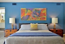 Palm springs house bed makeover