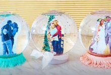 Snow globe photo card diy