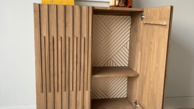 Ikea ivar cabinet hack turned into a bar cabinet