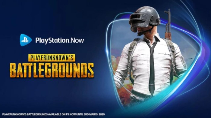 Playstation now adds pubg