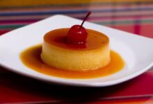 Flan with crunchy sugar tops