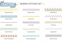 Sewing lessons basic stitches