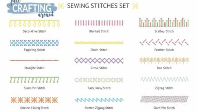 Sewing lessons basic stitches