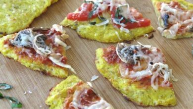 Spaghetti squash pizza crust