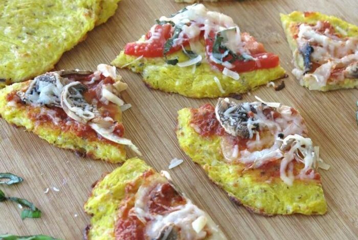 Spaghetti squash pizza crust