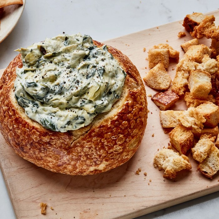 Spinach and artichoke fondue