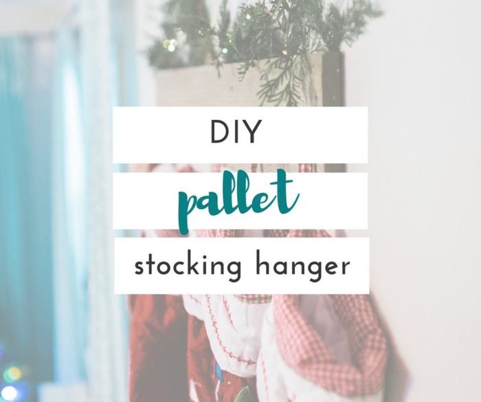 Diy cement stocking hangers