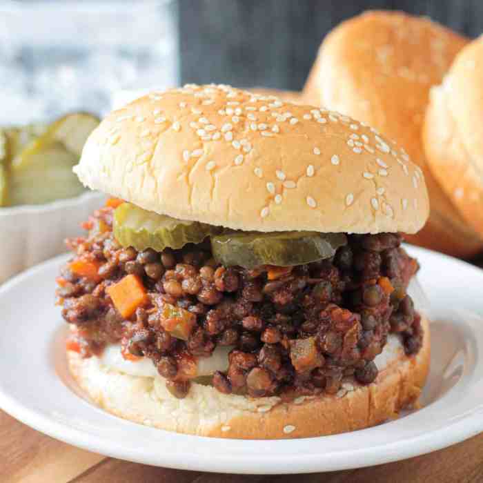 Baked vegetarian sloppy joes