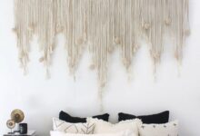 Pom pom wall hanging