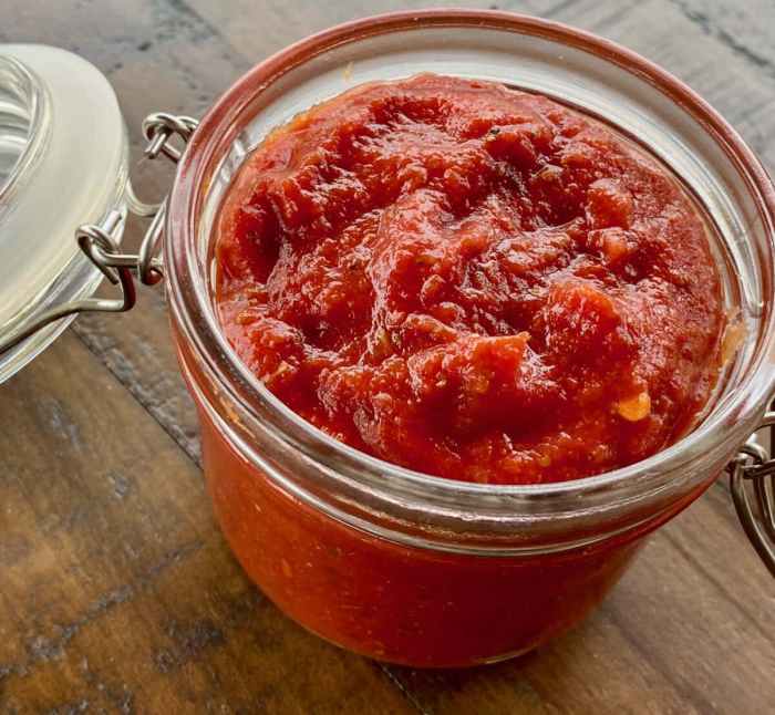 Zesty tomato and orange sauce