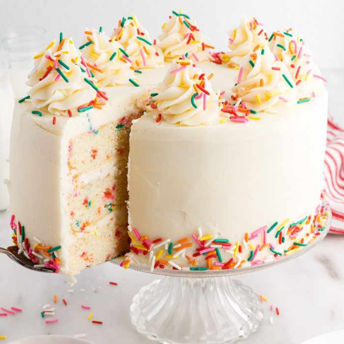 Funfetti buttermilk birthday cake