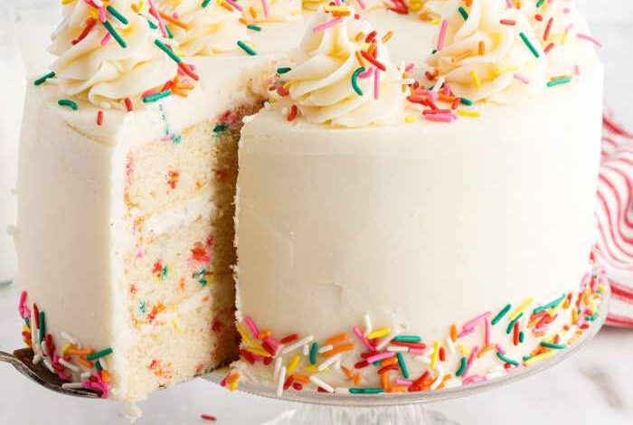 Funfetti buttermilk birthday cake