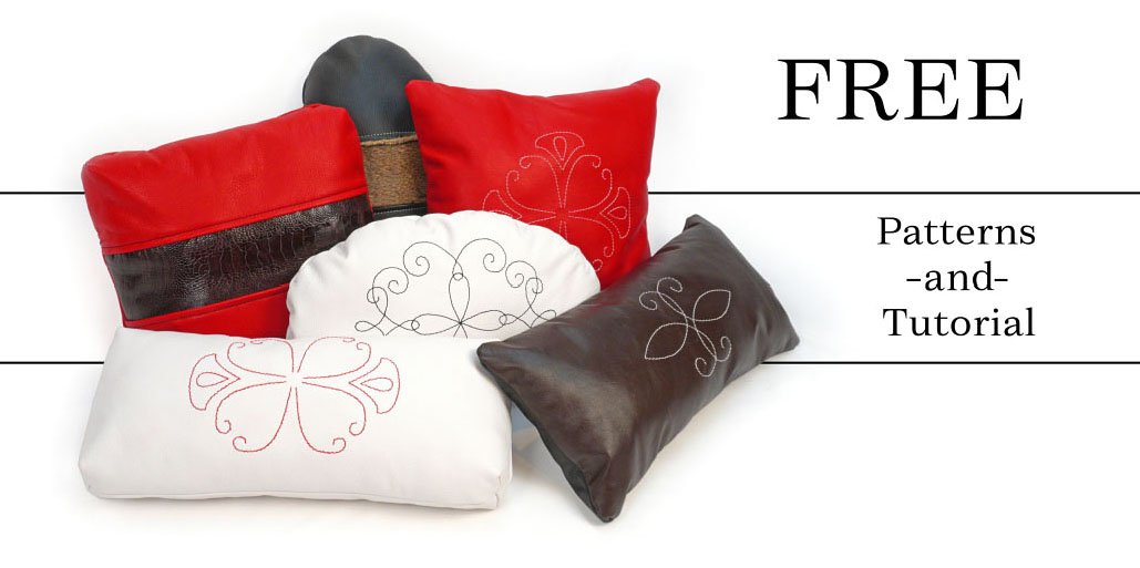 Textured pillow leather diy