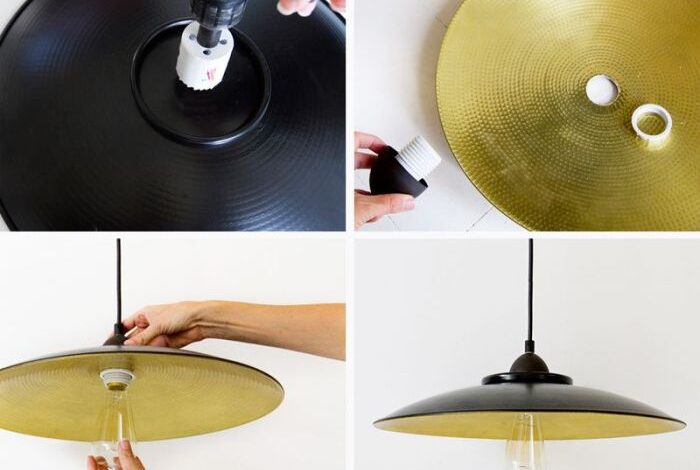 Easy diy pendant lamp