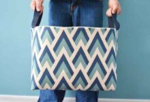 Sew your own fabric laundry basket