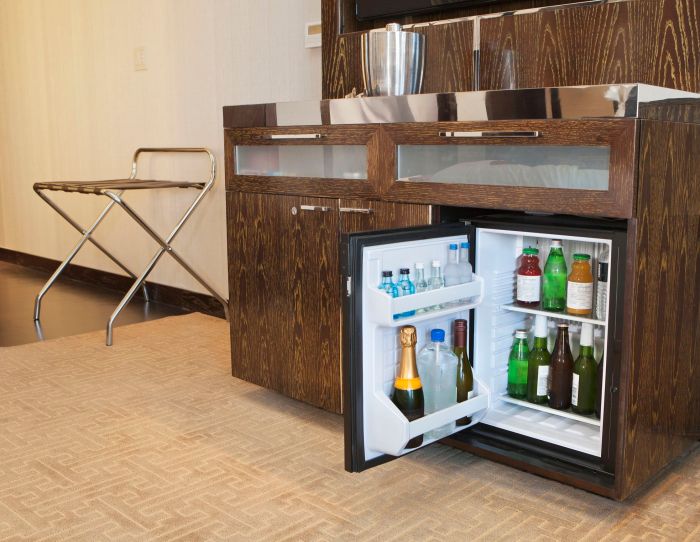 Make your own guest room mini bar